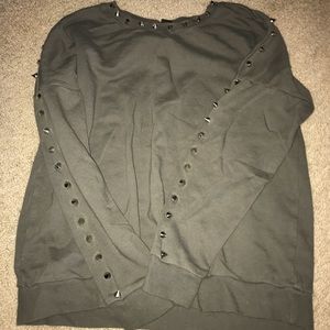 Warm army green sweater